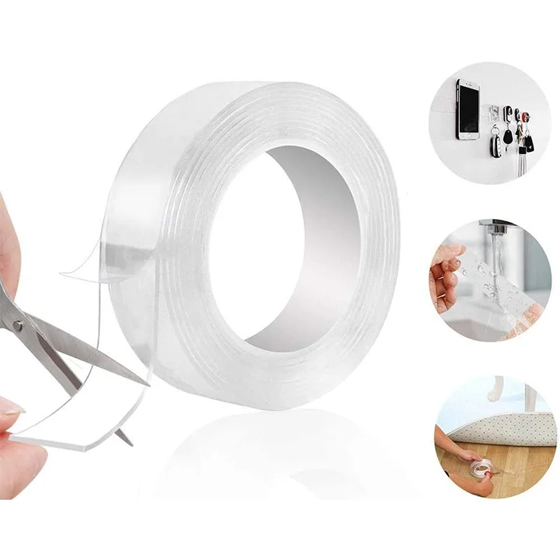 

Strong Sticky Nano Tape Double Sided Tape Heavy Duty Reusable Waterproof Adhesive Poster Carpe Mounting Tapes for Paste Items