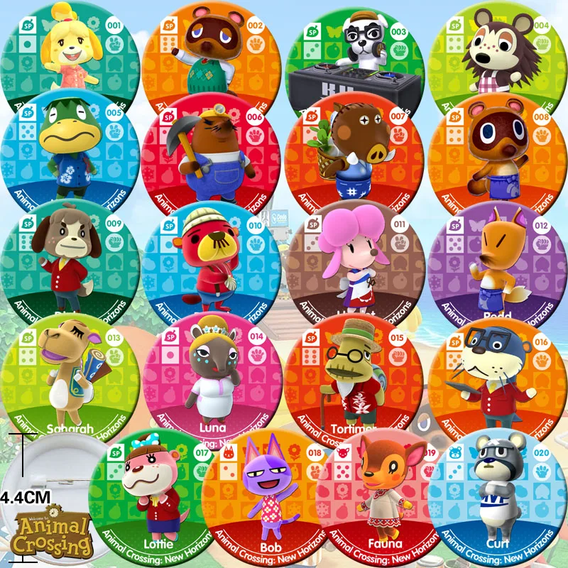 

Assemble The Animal Club Around The Whole Series of Animal Crossing Macho Pick Up The Branch Badge Brooch Badge Medal