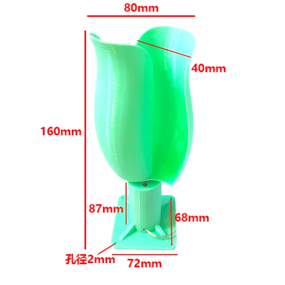 Бесщеточная ветряная турбина с постоянным магнитом модель 1 ~ 12 В вертикальный