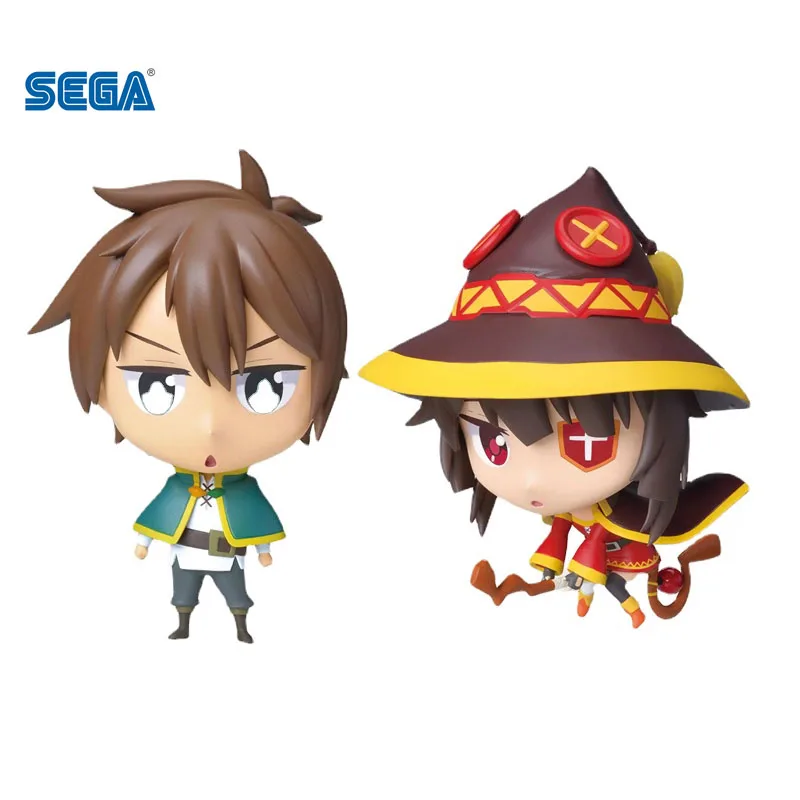 

SEGA Original Genuine Kono Subarashii Sekai Ni Shukufuku O Satou Kazuma Megumin 9cm Mini Display Pcl Model Animation Character
