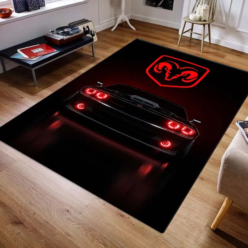 

Dodge коврики с принтом и ковер модный мышечный Автомобильный Ковер Гостиная Спальня украшение большая площадь мягкий ковер Детская комната Ковер