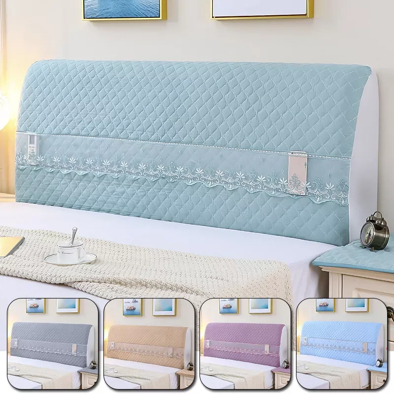 

Fashion Bed Headboard Cover Washable Dust-proof Bedside Cover Lace Bed Head Backrest Cover Bed Head Back Protection Dust Case