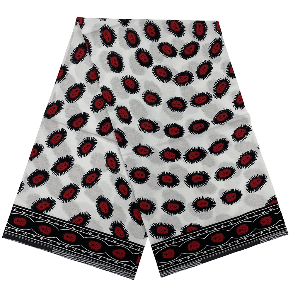 

African Wax Fabric High Quality Wax Nigerian Ankara Block Prints New Arrivals Batik Fabric Dutch Pagne 100% Cotton For Sewing 09