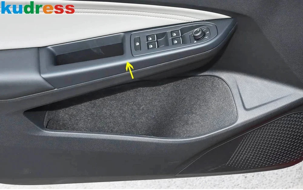 Фото Накладка на панель кнопок управления стеклоподъемниками для Volkswagen VW Golf 8 MK8 Pro R 2021 2022 2023, аксессуары для интерьера автомобиля №1