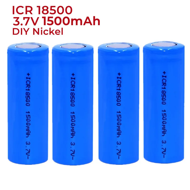 

1-20 шт., перезаряжаемая литий-ионная батарея 18500 1500 мАч 3,7 в