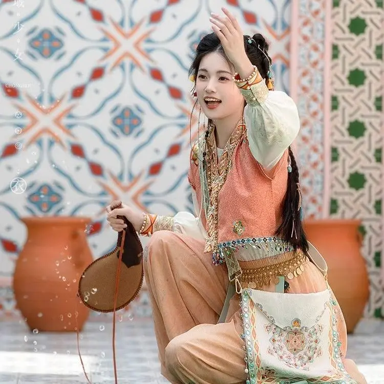 Китайские Панталоны Hanfu Element Tang модифицированные Женские панталоны в новом