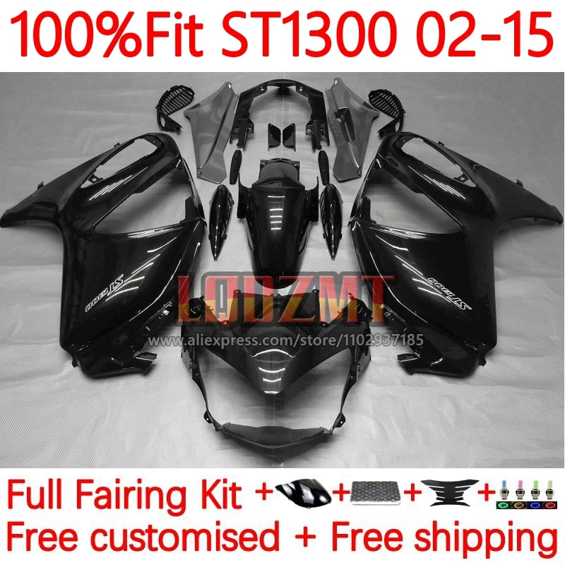 

Metallic Blk Fairing For HONDA Pan European ST1300 ST 1300 02 03 04 05 06 07 08 2009 2010 2011 2012 2013 2014 2015 Frame 4No.92