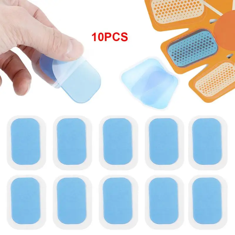 

6PCS Muscle Training Gel Sticker Replecaable Inirritative Hydrogel Mat Pad High Adhesion Exercise Patch For Abdominal Training