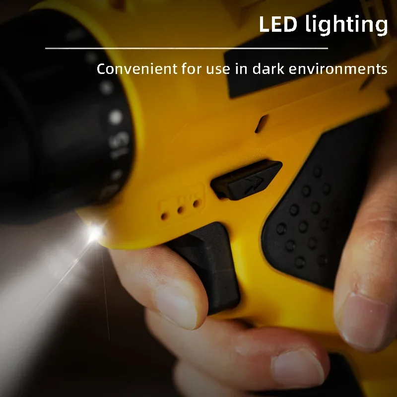 Deli 12V электродрель 22 нм Ударная беспроводная дрель Фотоотвертка Инструмент