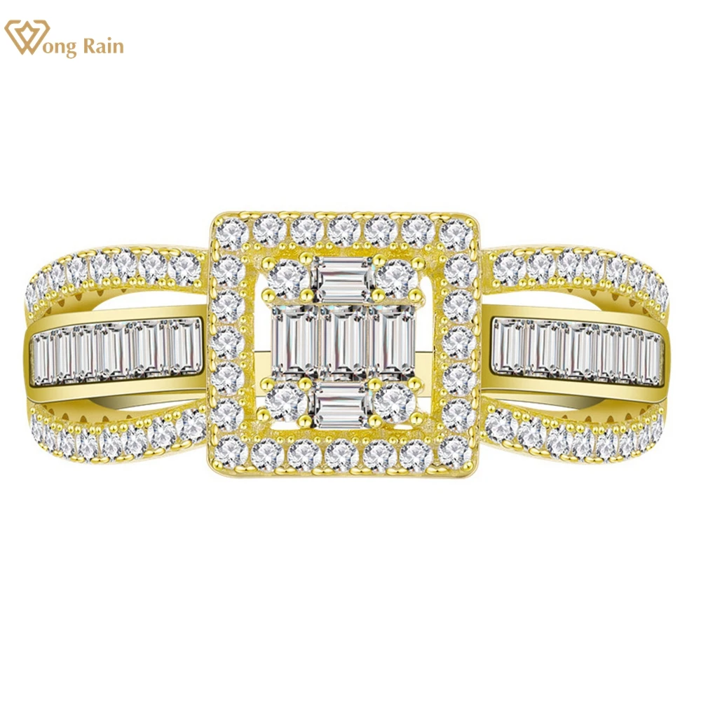 

Wong Rain 18K позолоченное Стерлинговое Серебро 925 пробы Белый сапфир драгоценные камни Роскошные ювелирные украшения для женщин оптовая продаж...