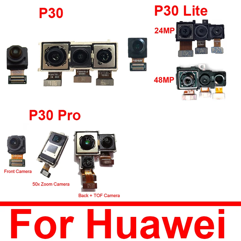 

Front Rear Main Camera For Huawei P30 P30Pro P30Lite Front Selfie Small Camera Back Main Big TOF Camera Module Replacement Parts