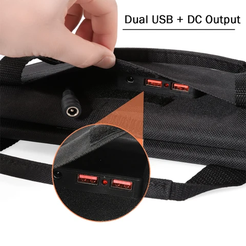 120 Вт 100 Вт 4/8 Складная солнечная панель USB Портативная солнечная батарея Складная водонепроницаемая солнечная панель Зарядное устройство для мобильного телефона
