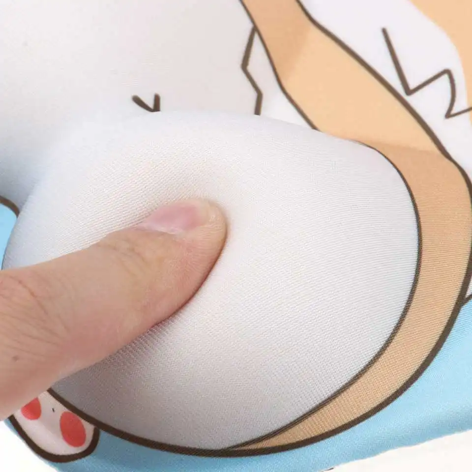 Lovely Corgi Non Slip Silica Gel Wrist Rest Mouse Pad Wrist Support Computer Ergonomic Mouse Mat Comfortable Lovely Corgi Non S