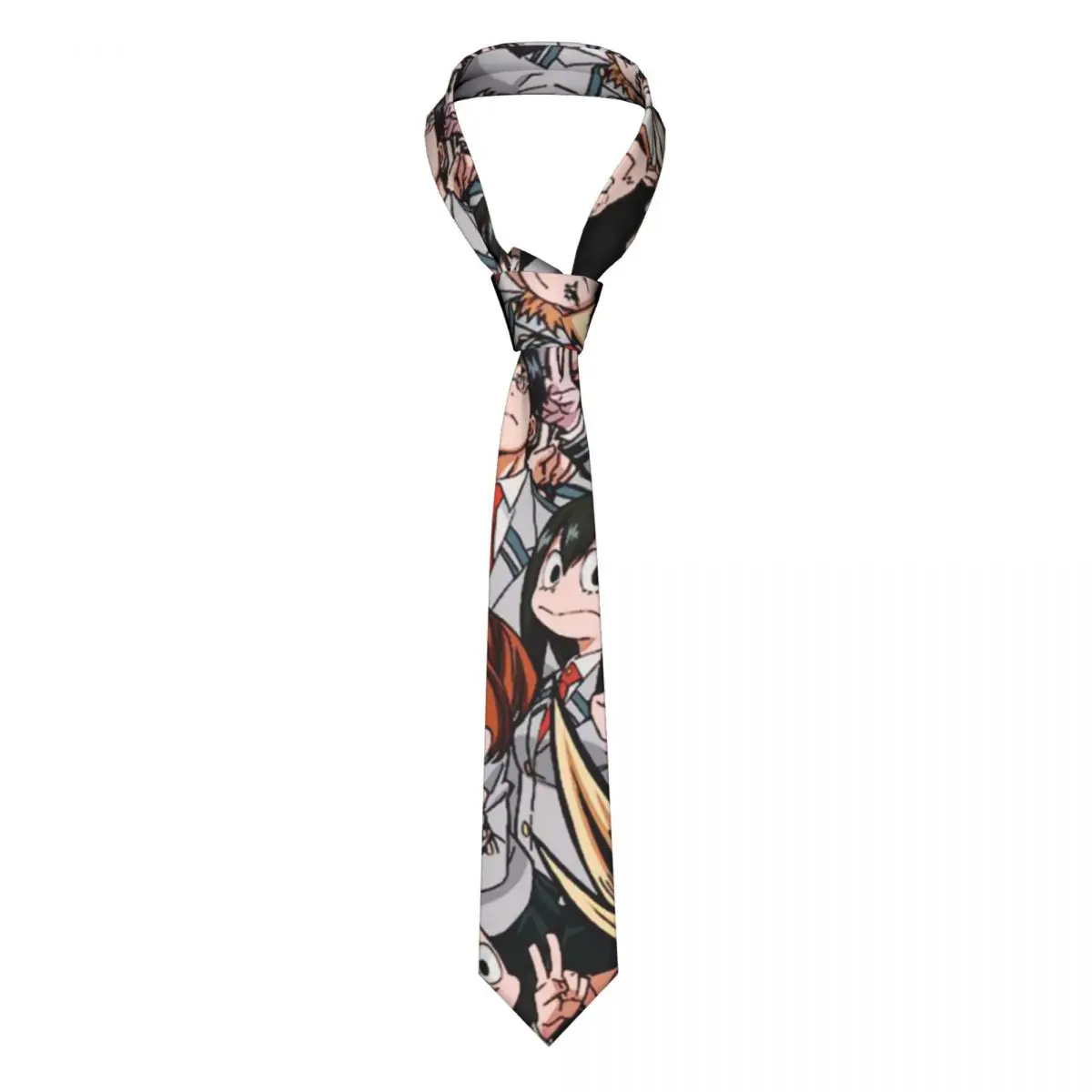 

My Hero Academia Class 1A Men Neckties Casual Polyester 8 cm Deku Izuku Todoroki Neck Ties for Men Accessories Gravatas