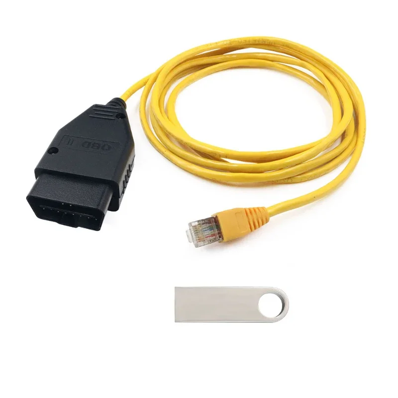 Фото НОВЫЙ ENET-кабель для BMW F-серии ICOM Кодирование Ethernet Скрытый инструмент для передачи данных OBD2 Высококачественные диагностические кабели Инструменты для сканирования для BMW №3