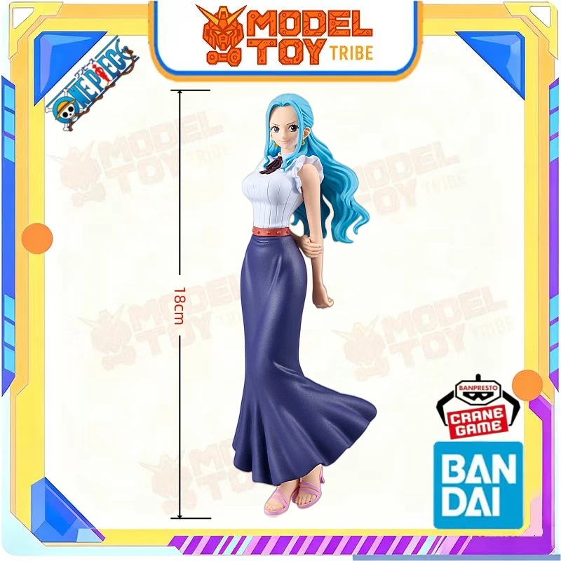 Фото В наличии: Оригинальная аниме-фигурка Bandai Banpresto из Японии, 180 мм, DXF One Piece Grandline Extra Nefeltari Vivi, призовая модель, игрушка, подарок №2