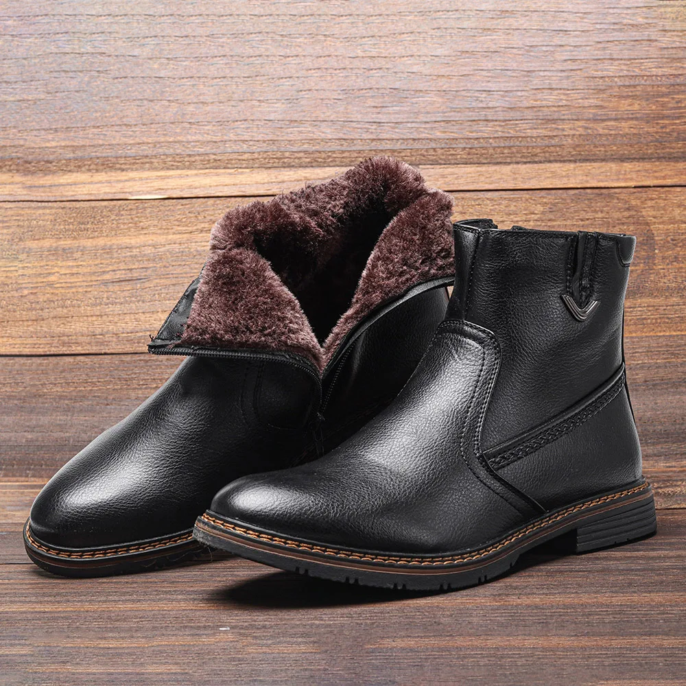 

2022 Men Winter Boots Non-Slip Comfortable Brand Snow boots Fashion Warm Winter Shoes Men