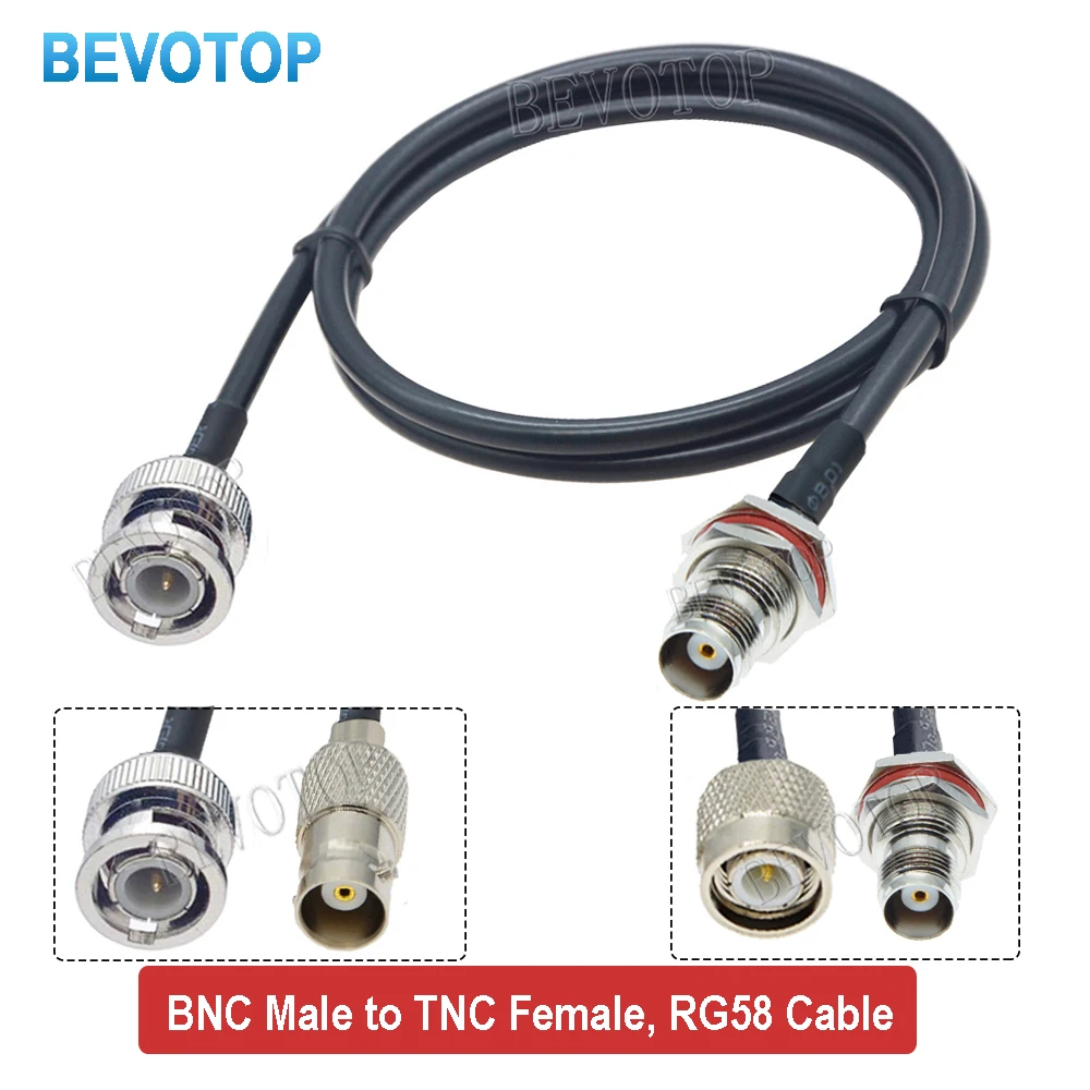 Кабель BNC (мама и папа)-TNC (папа) 50 ом 1 шт.