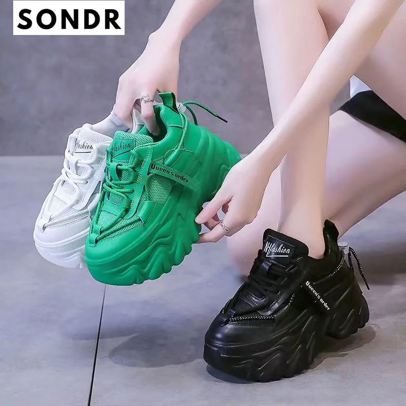 

Туфли женские высокие белые на платформе, для спорта и отдыха, весна-лето