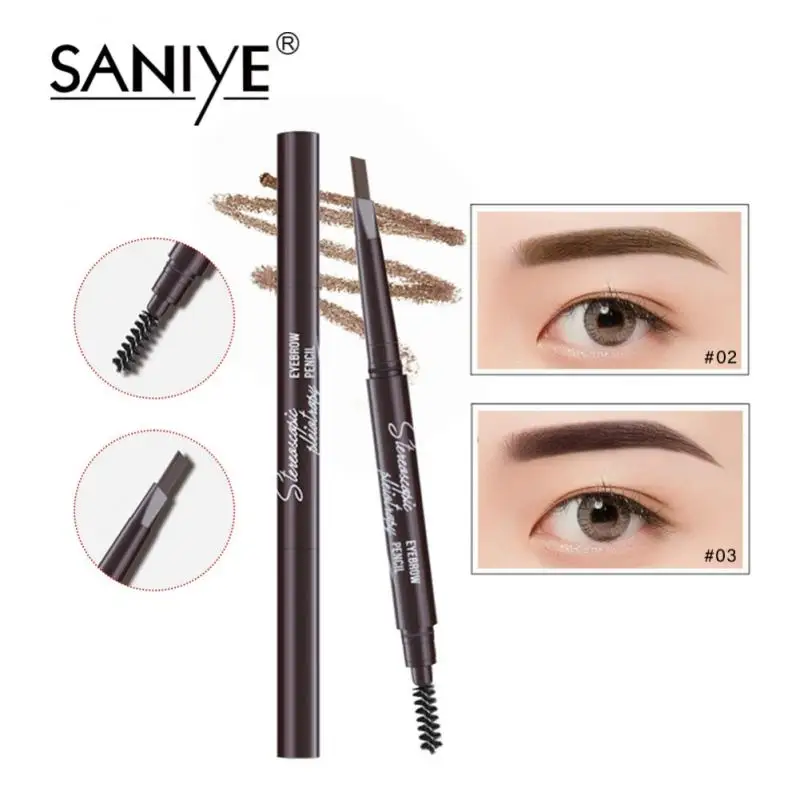 

3 Colors Option Eyebrow Pencil Waterproof Sweatproof Long Lasting Non-smudge Wholesale Eyebrows Pen Eye Brow Makeup Cosmetics