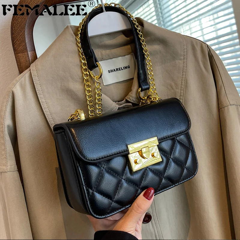 

Women's Bag PU Leather Geometric Quilted Flap Bags 2023 Lady Underarm Shoulder Bag Female Popular Commuter Messenger Handbags