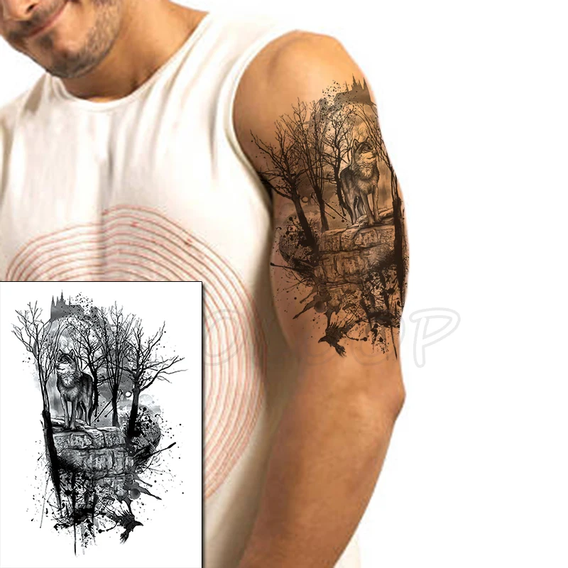 Временные тату-наклейки руки вместе мир крест поддельные тату водонепроницаемые