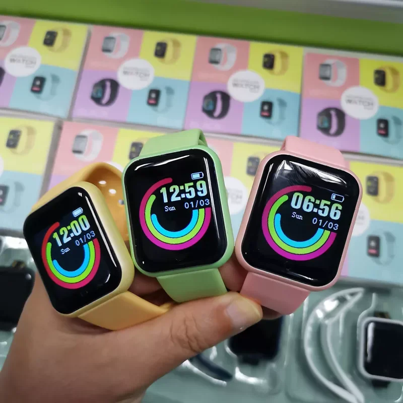 

High Quality New Y68 Smartwatch 1.44 inch Screen Women Men Bluetooth Fitness Smart Watch Pedometer DIY Wallpaper Fitpro Version