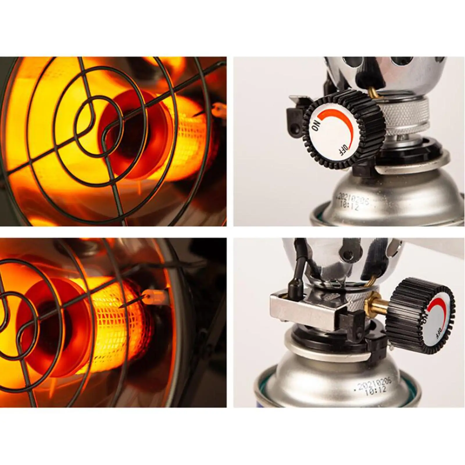 

Портативный газовый обогреватель для кемпинга на открытом воздухе, дизайнерские прочные аксессуары, нагрев из нержавеющей стали