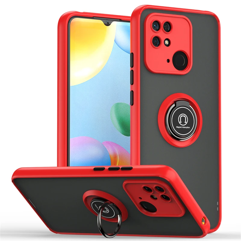 

For Xiaomi Redmi Note 9T 8T 7 8 9 Pro Case Magnetic Ring Stand Holder Armor Case For Redmi 6A 7A 8A 9A 9C 10A 10C 10 Back Cover