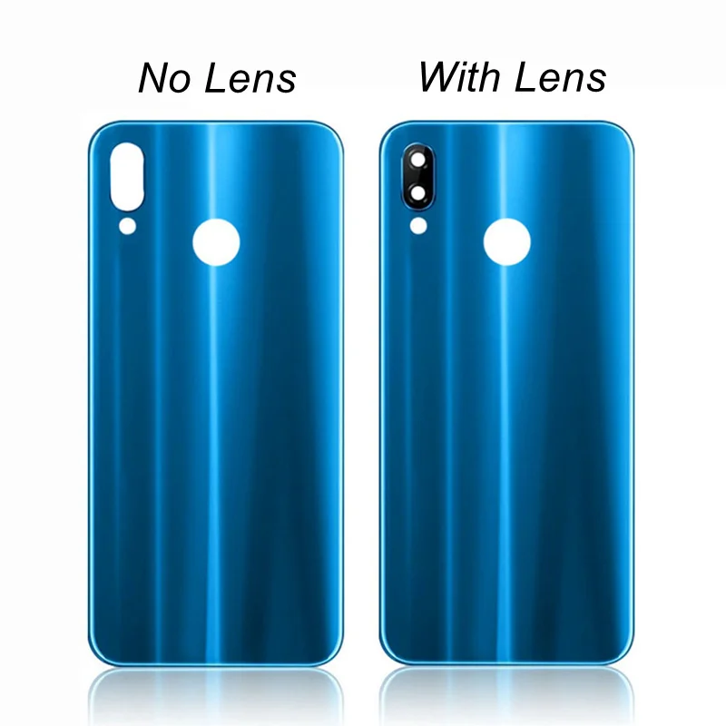 Прозрачная Задняя стеклянная крышка для Huawei P20 Lite Крышка батарейного отсека