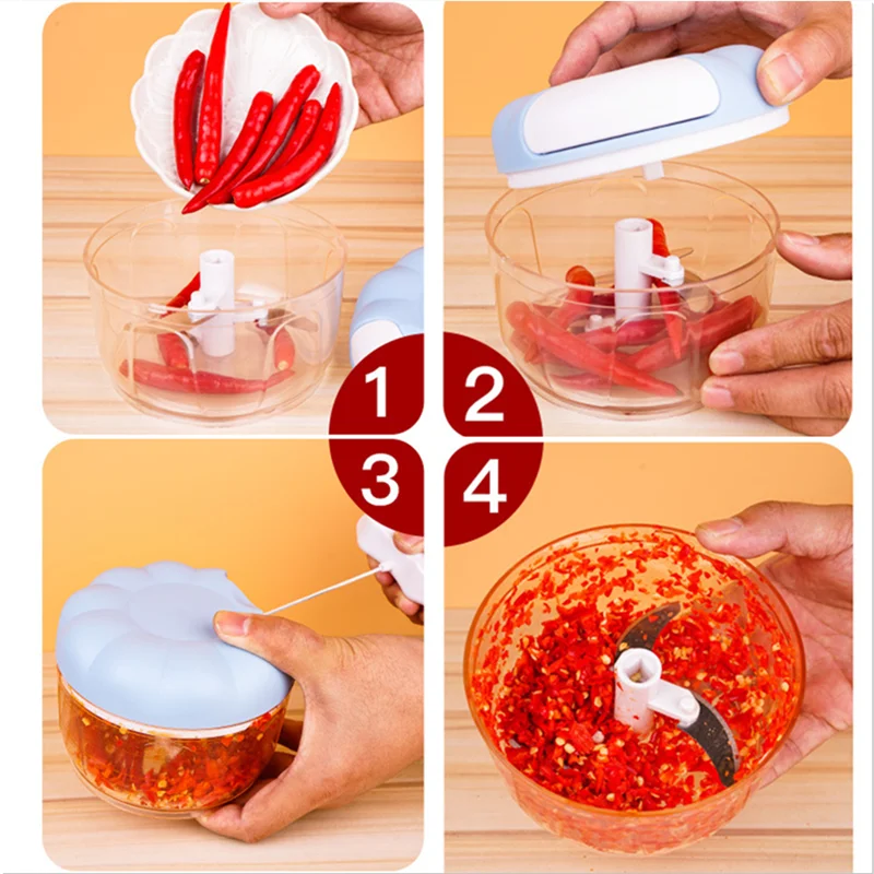 Ручная мясорубка измельчитель чеснока вращающаяся пресс для дробилка овощей