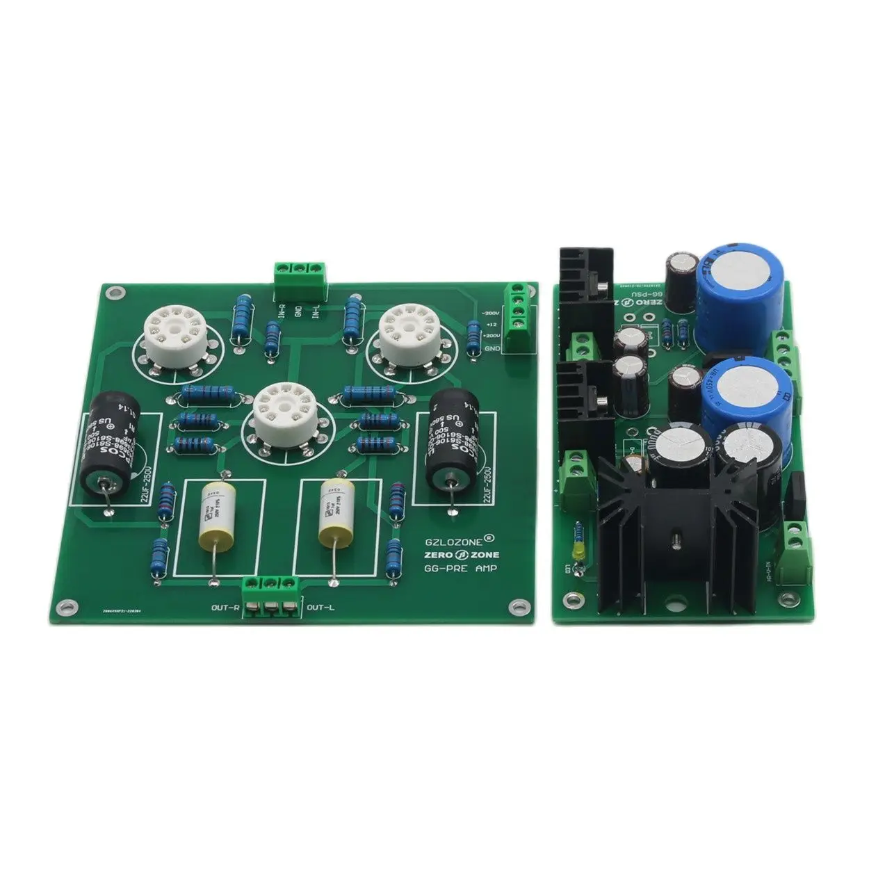 

Reference Ground Grid Circuit GG 12AU7 Tube Preamplifier Board With Regulated Power Supply Board