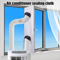 airlock window seal for portable mobile air conditioner 3 m 4m flexible cloth sealing plate with zip adhesive fast