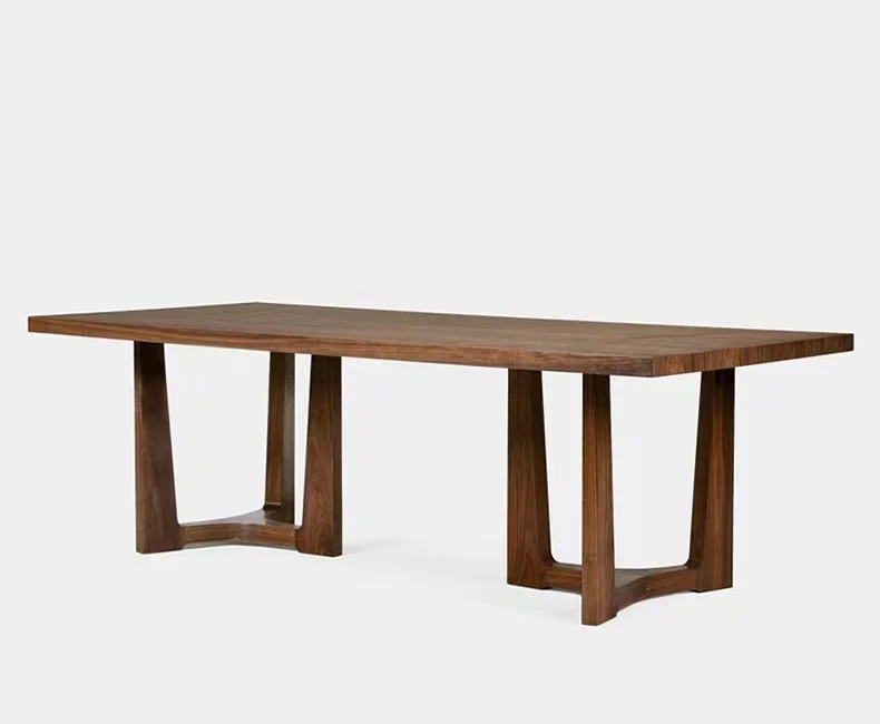 

Скандинавский обеденный стол из массива дерева, простой длинный стол В индустриальном стиле, итальянский экстравагантный журнальный столик, креативный стол для конференций