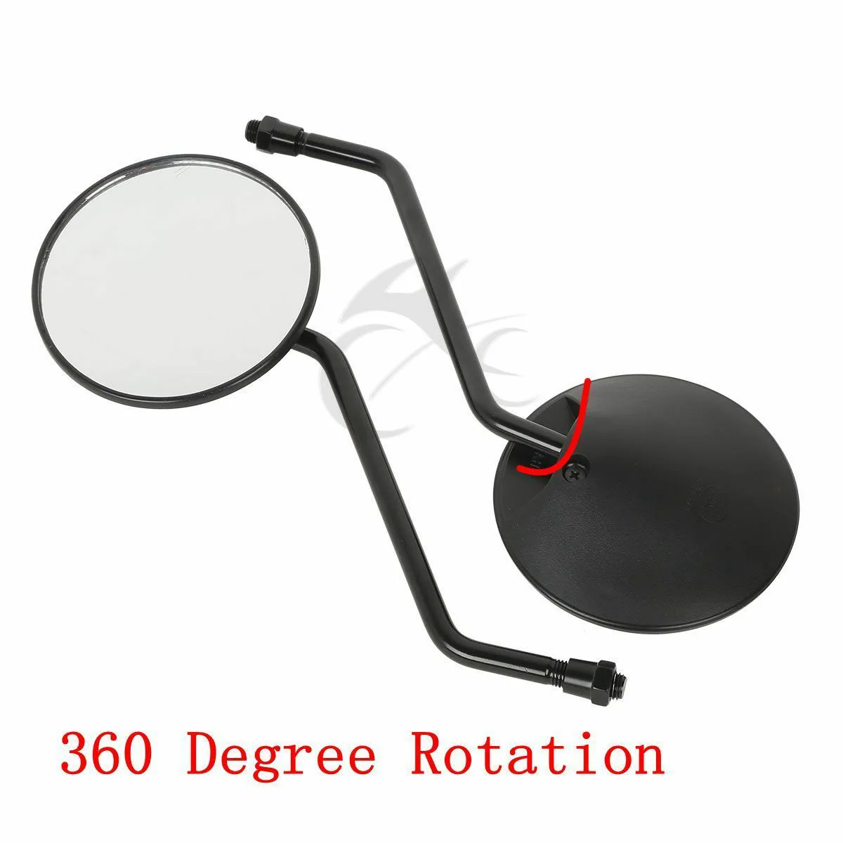 

10mm Round Black Rear Side View Mirrors For HONDA XR80 XR230 TLR200 XR200 XR125