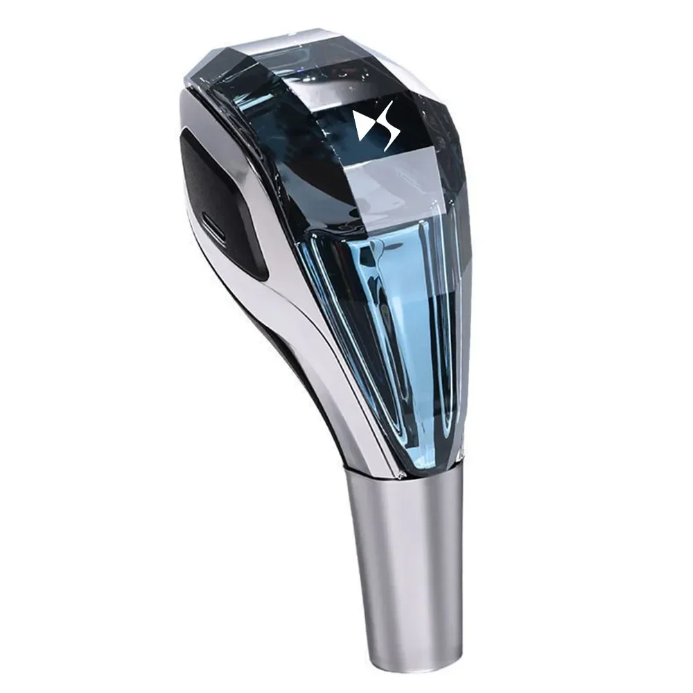 Автомобильная универсальная ручка переключения передач с кристаллами, рукоятка переключения передач для Citroen светодиодный E-Tense DS3S DS3 DS3R DS4 DS5 DS6 DS7 DS9