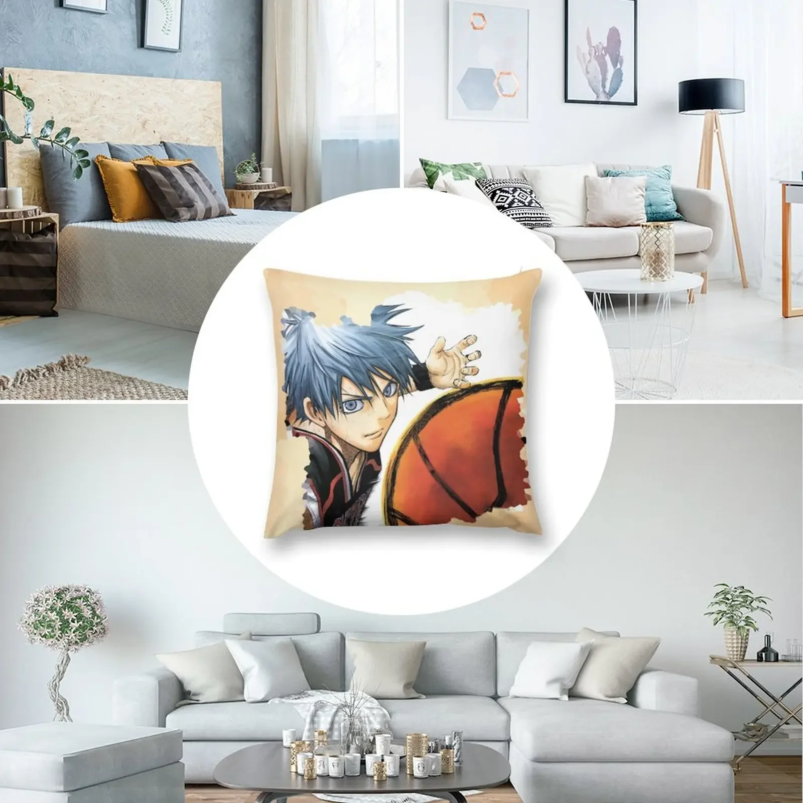 Баскетбольная подушка Kuroko's Kuroko no Basket PILLOWS &amp TOTES 1/4 BEDROOM SET: Подушка Tetsuya