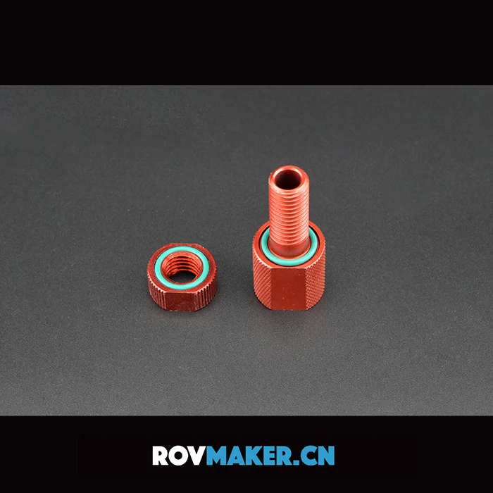 

M10 Cabin threading screw Red hollow screw large hole waterproof threading bolt connector for potting
