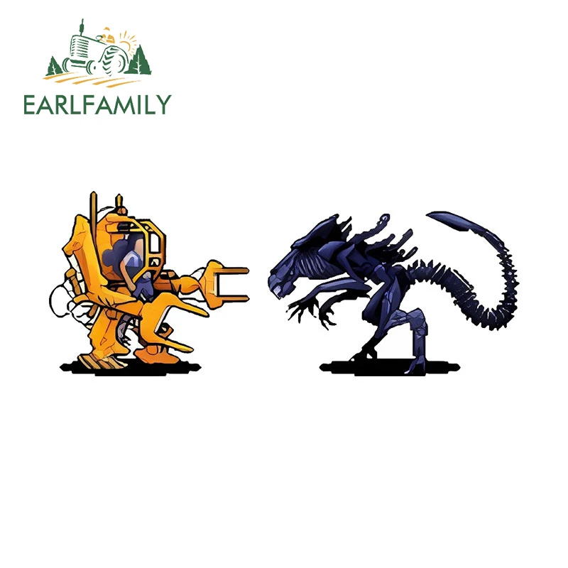 

EARLFAMILY 13 см x 5,1 см для Alien Xenomorph виниловая наклейка для автомобиля водостойкая наклейка на мотоцикл забавная доска для серфинга индивидуальное украшение