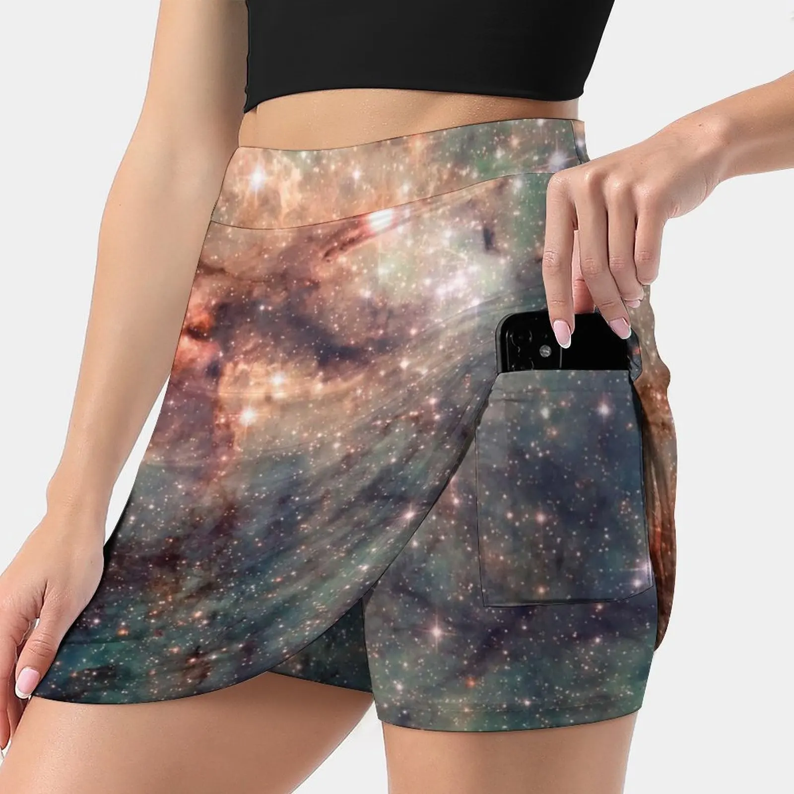 Женская юбка для игры в бадминтон с карманами