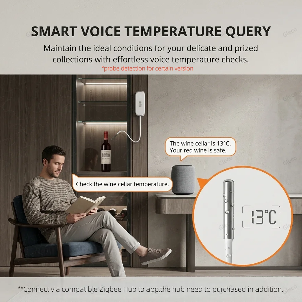 Фото Датчик температуры и влажности Zigbee/Wi-Fi (опционально с TUYA Smart Life и Zigbee2mqtt) для домашней автоматизации №4