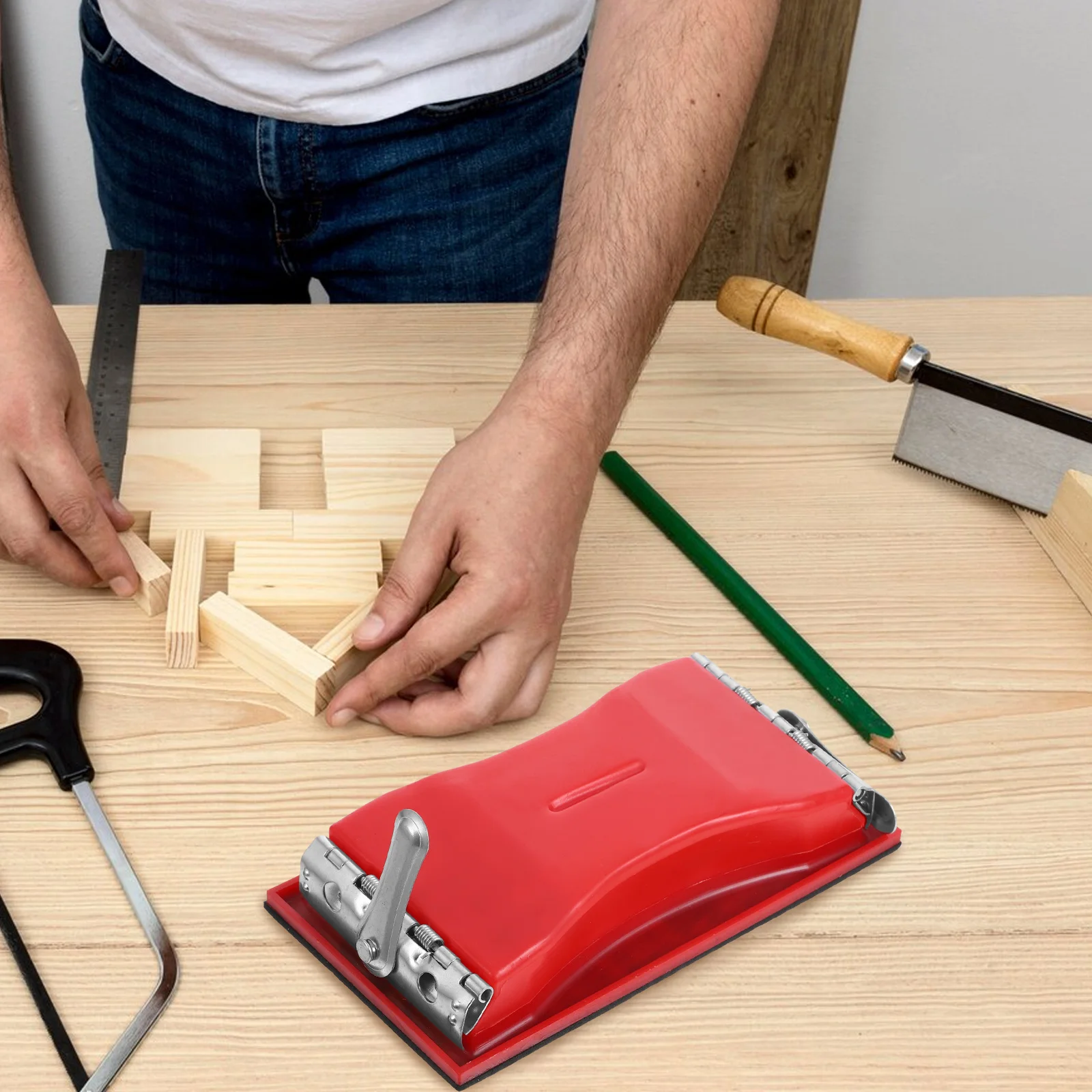 Ручная железная пластина шлифовальная подставка скоба наждачная бумага 2100X1170X450