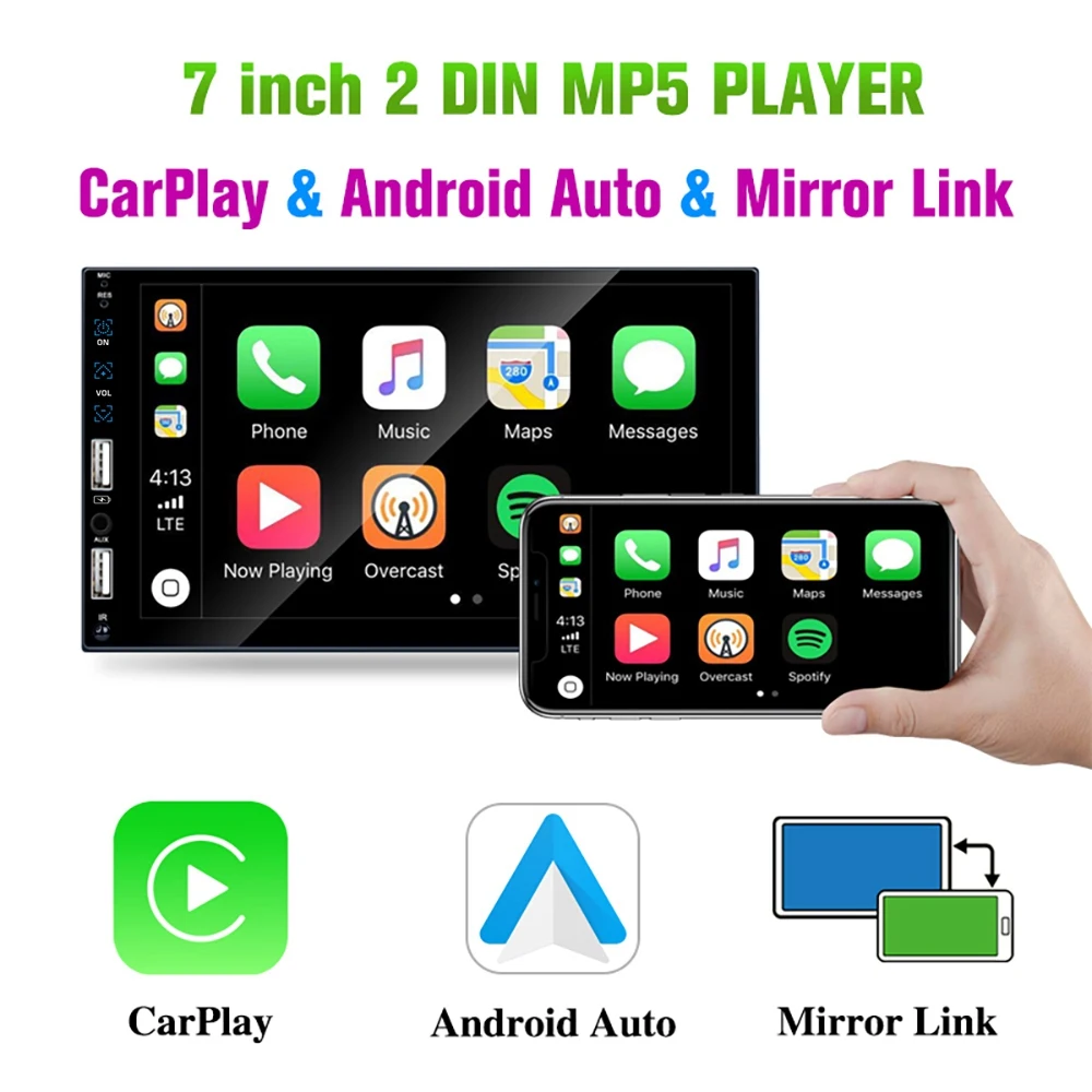 Автомагнитола 2 Din с сенсорным экраном универсальный мультимедийный плеер 7