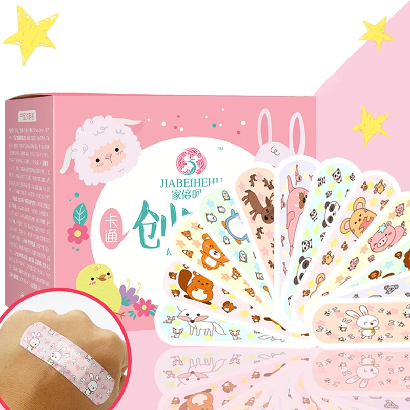 

120pcs/set Band-aid Pattern Adhesive Plaster Bandage Breathable Waterproof Stick Bandaids Cartoon Kawaii Band Aid