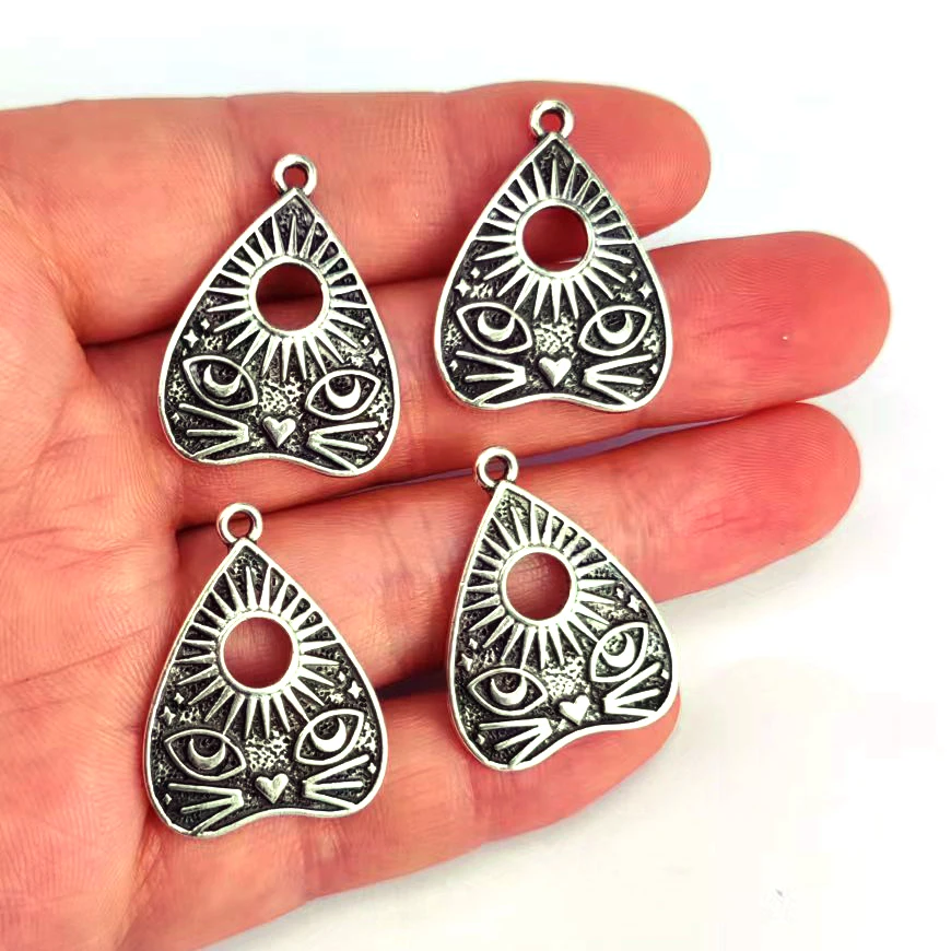 50 шт. кошка Солнце Луна череп черный Панк готика ювелирные изделия подарок ведьма Ouija Witchcat для женщин мужчин аксессуары