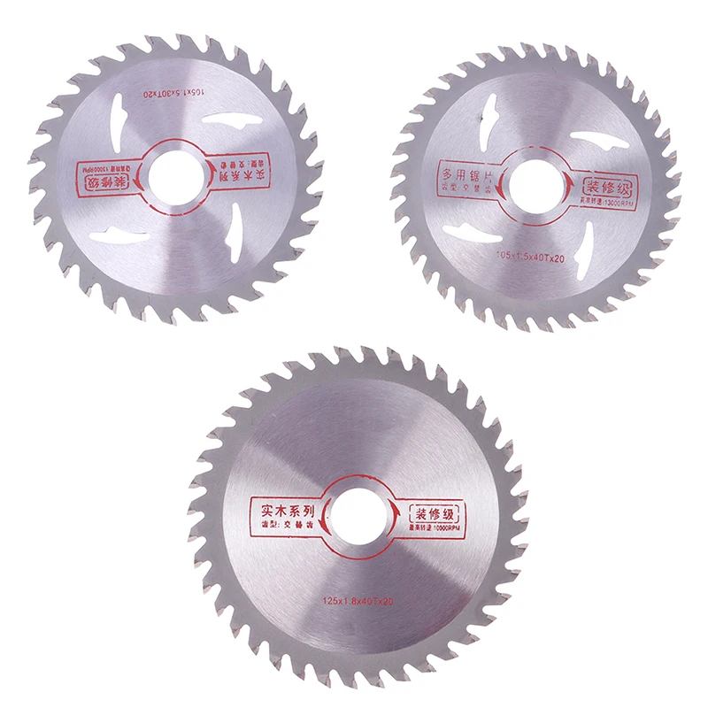 

1pcs 100mm 125mm 30T 40T 20mm TCT Wood Circular Saw Blade Wood Cutting Disc Carbide 4 inches TCT Saw Blade Tools