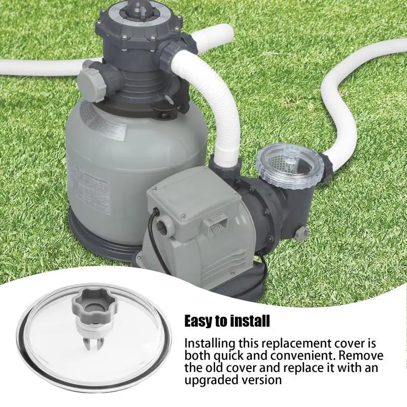 Крышка ловушки для бассейна насоса с клапаном и 2 уплотнительными кольцами