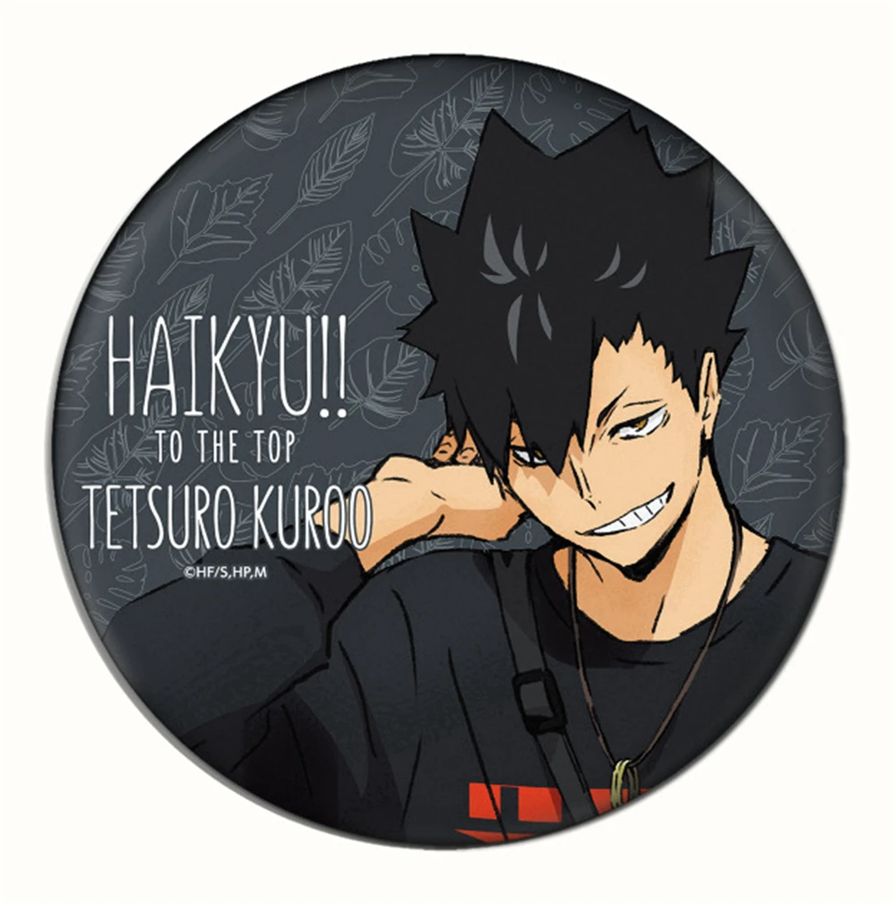 Фото 58 мм аниме Haikyuu Daichi Sawamura Ryunosuke Tanaka Aone Takanobu косплей значок булавка SPTE жесть брошь ﻿   Опора Gilf №3