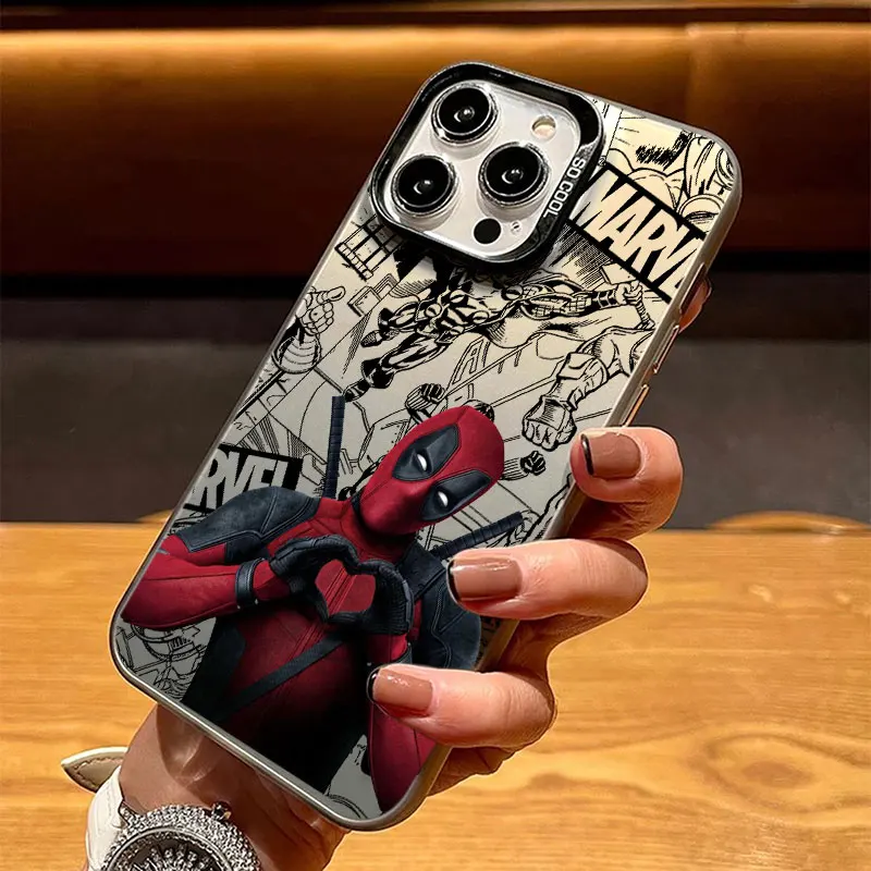 Фото Чехол для телефона Apple iPhone 17 Air 16E 15 14 Plus 13 12 11 Pro Max Mini, забавный чехол-футляр Marvel Deadpool №3