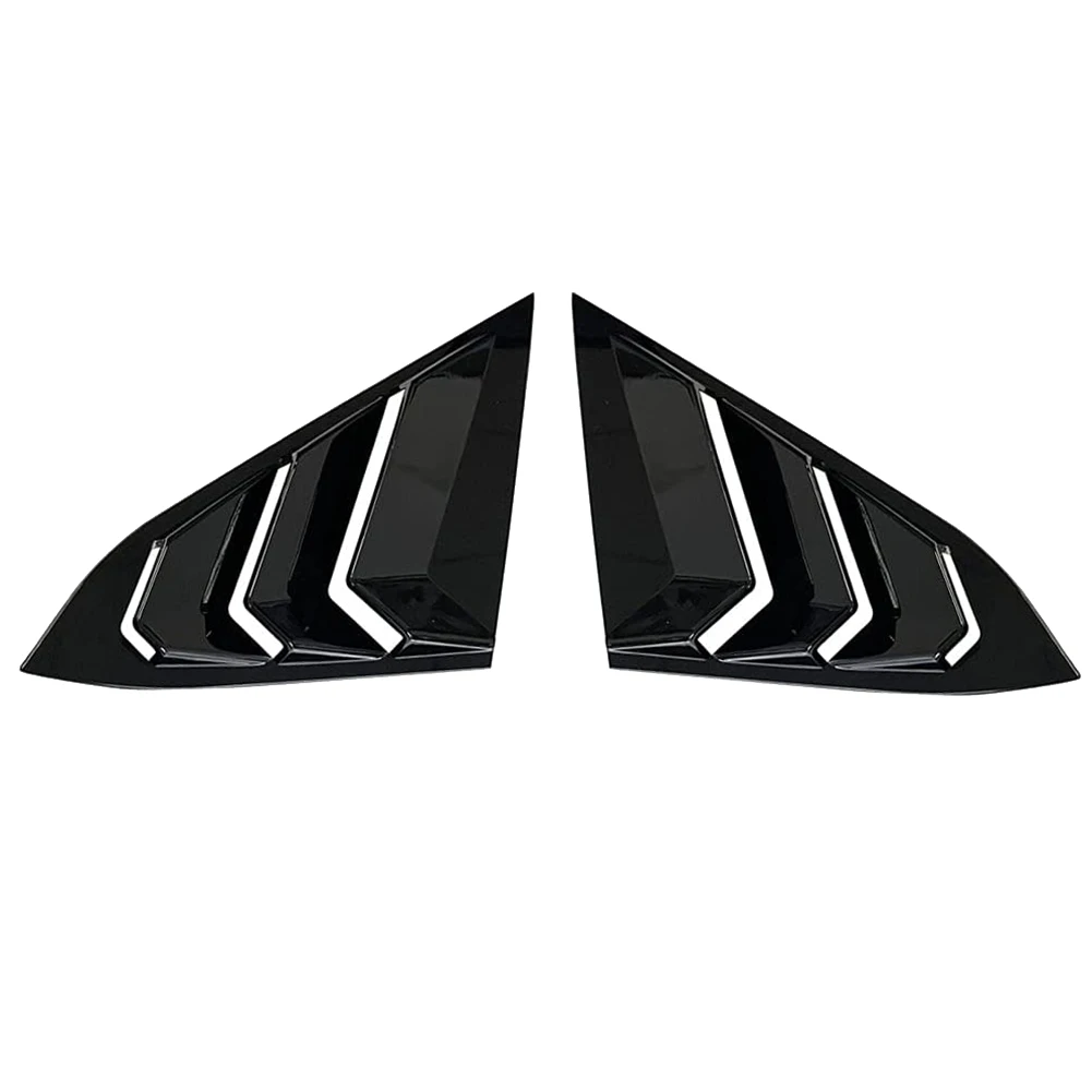

Racing Style Car Rear Side Window Louvers Cover Blinds Scoop Air Vent Cover Trim for Honda Civic 10Th 2016-2021 Sedan